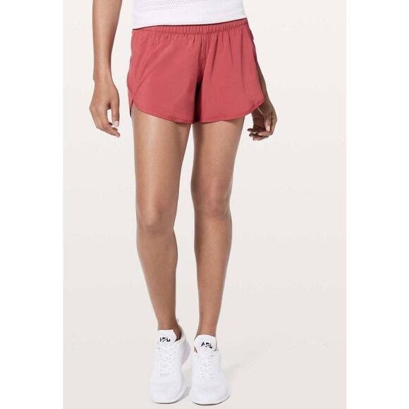 LULULEMON ATHLETICA Tracker Short V 4' in Vintage Rose Size 8 - Picture 1 of 5